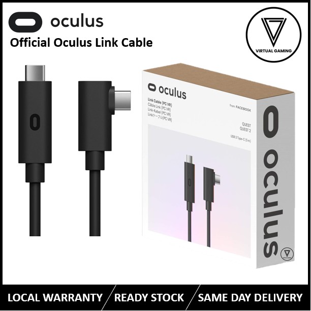 Oculus link virtual reality headset cable deals for quest and gaming pc