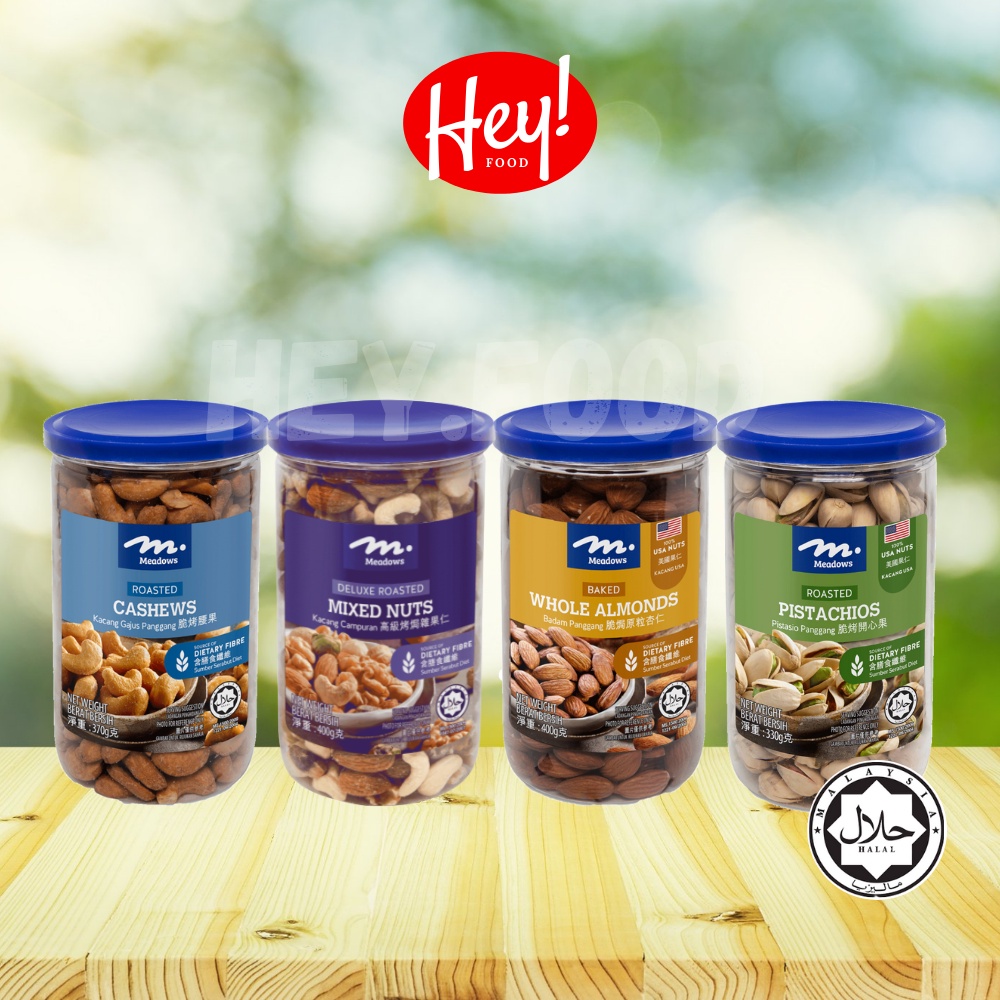 MEADOWS Nuts (370g - 400g) Roasted Cashews/ Roasted Pistachios/ Baked ...