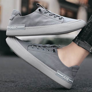 Mens gray hot sale canvas shoes