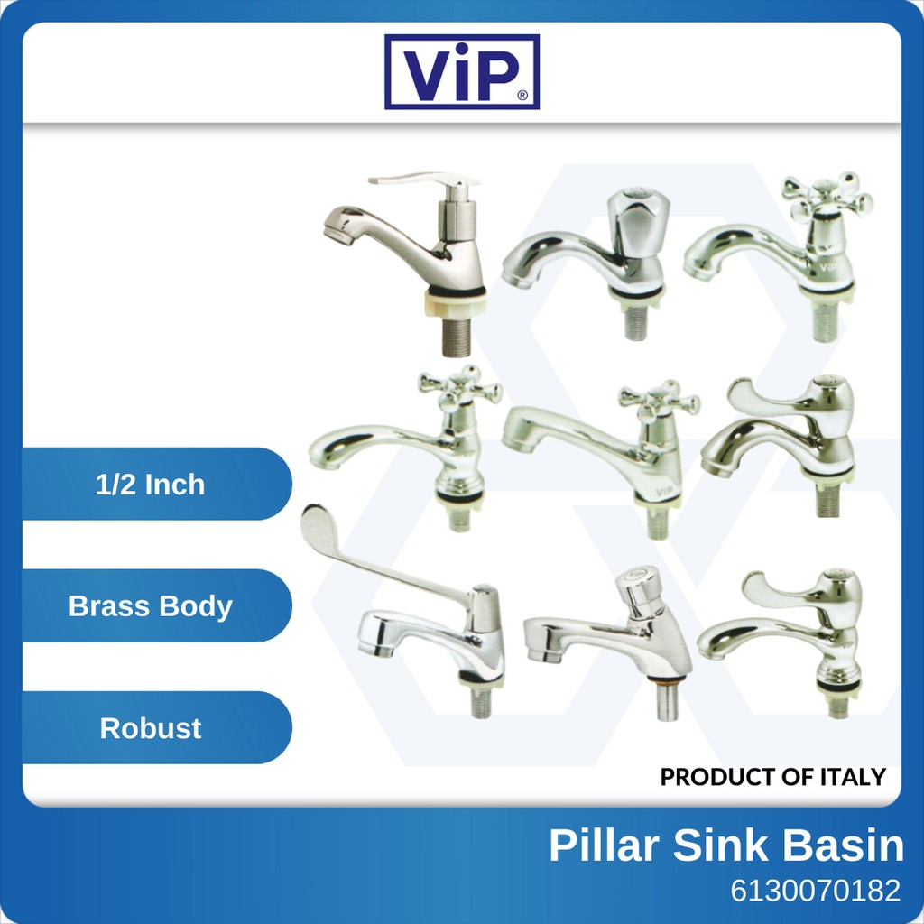 VIP Pillar Sink Basin Tap Bathroom Toilet Bip Tap Faucet Brass Body ...