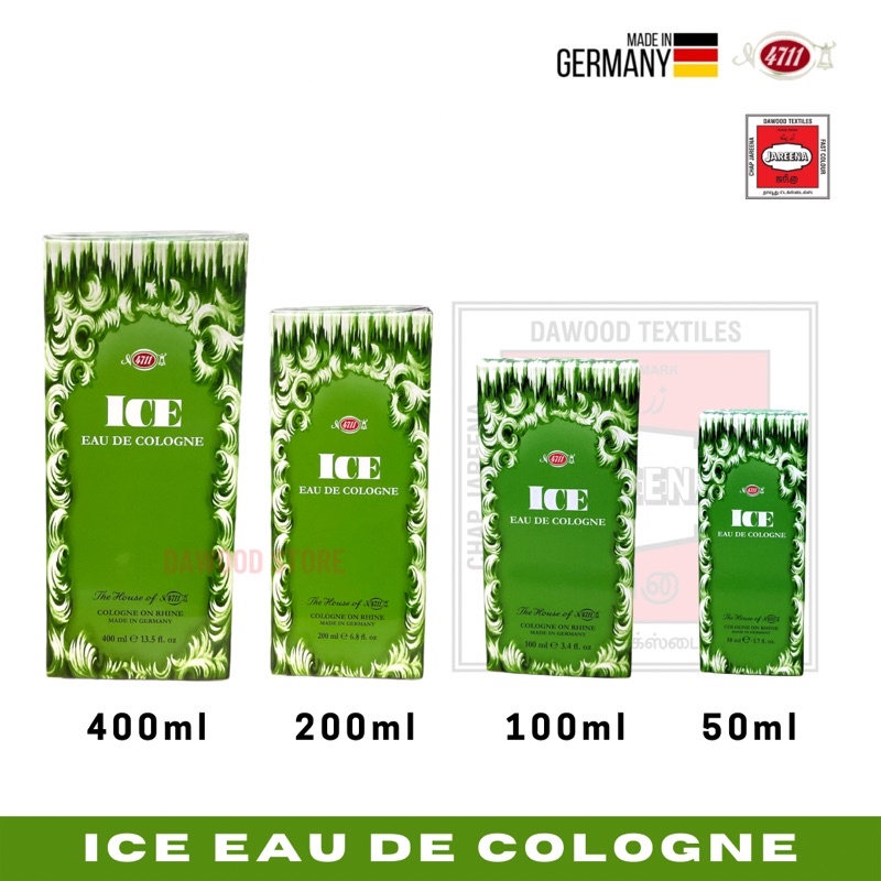 Ice Eau De Cologne 4711 (50ml, 100ml 200, 400ml) International Pack ...