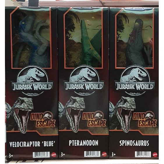 Jurassic World Dino Escape Velociraptor Blue / Pteranodon / Spinosaurus ...