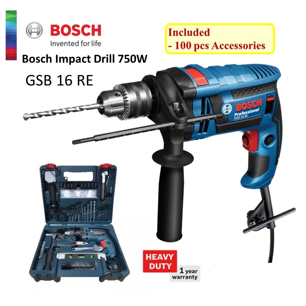 BOSCH GSB 16 RE Professional Impact Drill (HEAVY DUTY) | Shopee Singapore