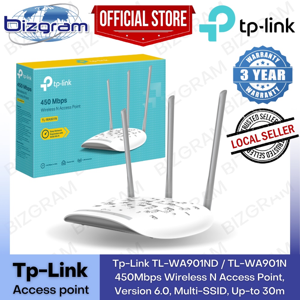 TpLink TLWA901N / TLWA901ND 450Mbps Wireless N Access Point, Version