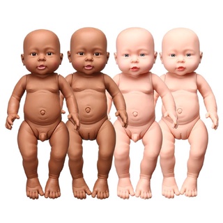 14inch Full Body Silicone Bebe Reborn Boy“Isaac” Doll GirlCoco Soft Dolls  Lifelike Baby DIY Blank Toys