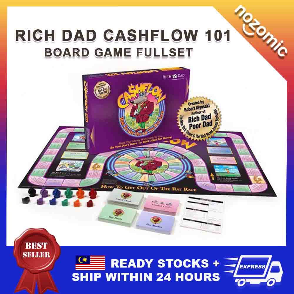 CASHFLOW 101 Rich Dad Poor Dad Robert Kiyosaki Board Game fullset | Shopee  Singapore