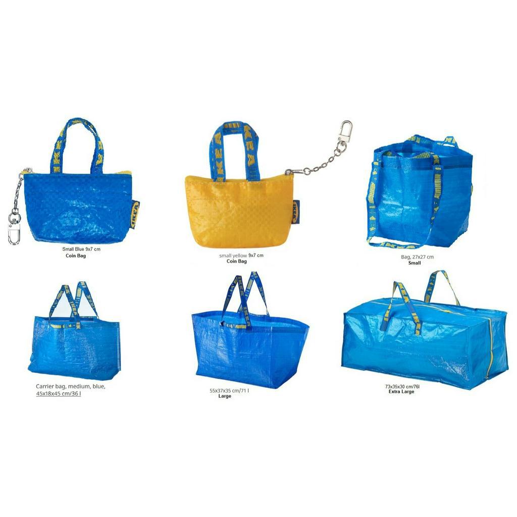 IKEA Carrier Bag Shopping Beg Laundry Reusable Recycle Small