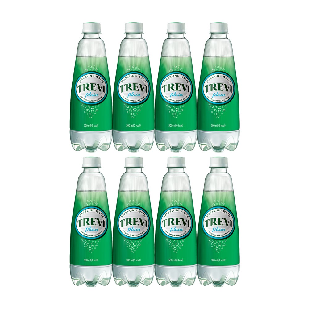 LOTTE Trevi Sparkling Water Plain - Multipack (8 x 500ml) | Shopee ...