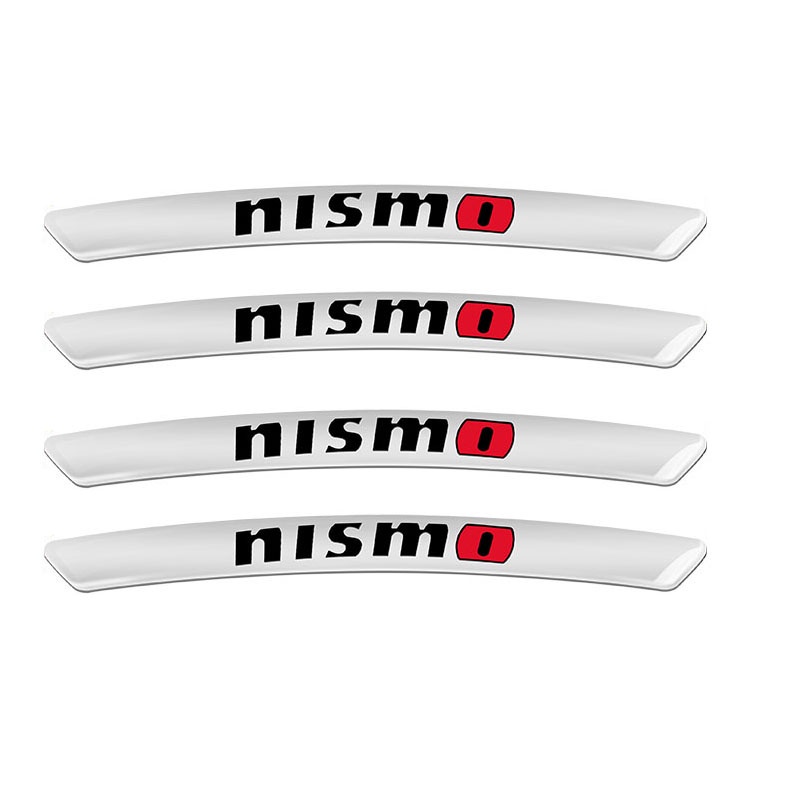 4x Car Stickers Wheel Rims Racing Emblem Decal For Nissan Nismo Almera ...
