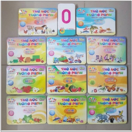 Large card flashcard smart learning card set (12 topics) | Shopee Singapore