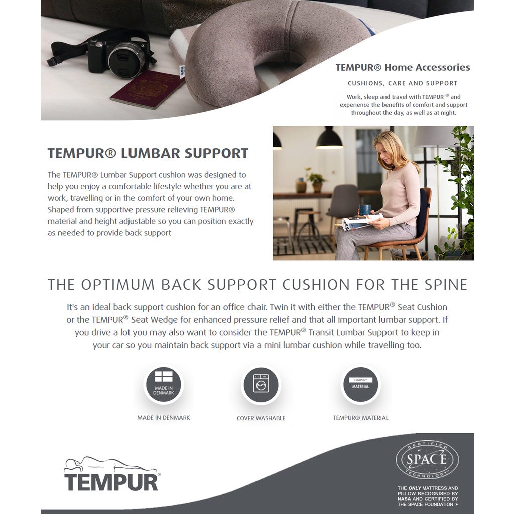 Tempur lumbar cushion new arrivals
