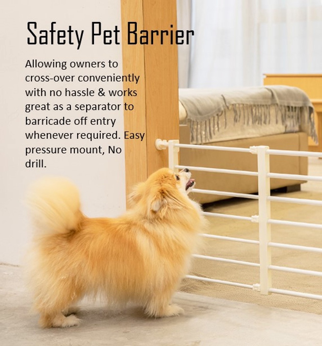 [SG SELLER] Pet fence dog Safety Barrier Gate Baby Safety Gate Dog ...