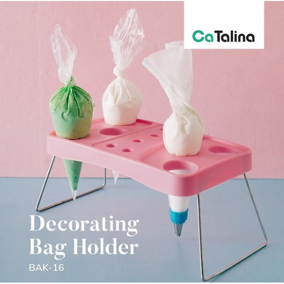 Meja Dekorasi Kue Cake Decorating Bag holder Pipping Bag Holder Alat buat Kue