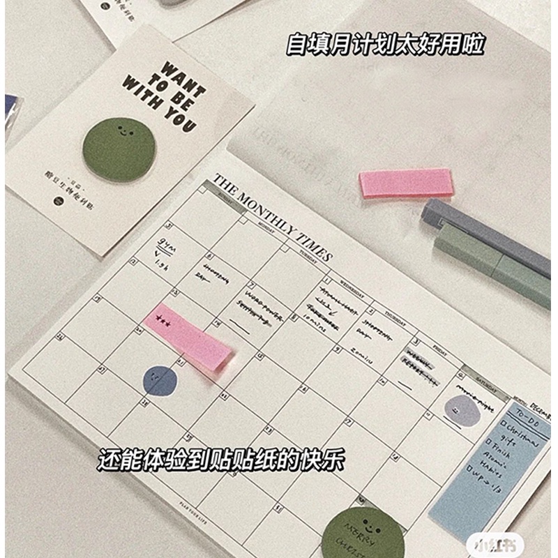 Ohaya 60 Sheets Planner Notepad Office Supplier Stationery Monthly