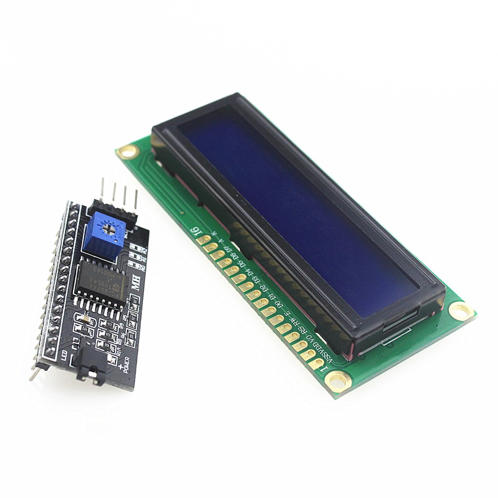 HiLetgo 1602 LCD Display Module - 2 Regels, 16 Tekens, Blauwe Achtergrondverlichting | I2C/SPI Interface | Compatibel Met Arduino Uno R3 En Mega 2560