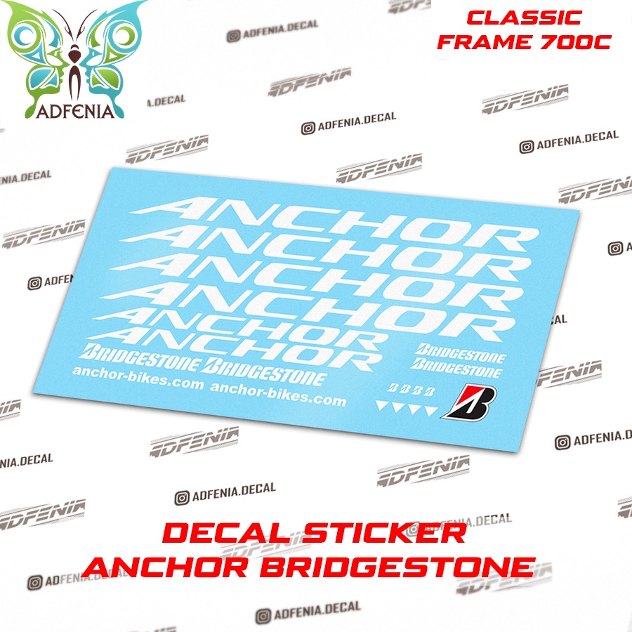 Decal Sticker Anchor Bridgestone Sticker Frame Fixie Anchor | Shopee ...