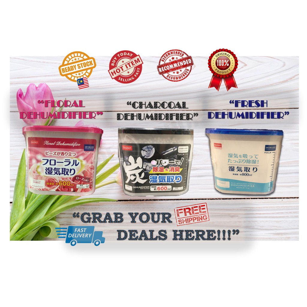 Daiso Dehumidifier (Moisture Absorber & Odor Eliminator) Shopee Singapore
