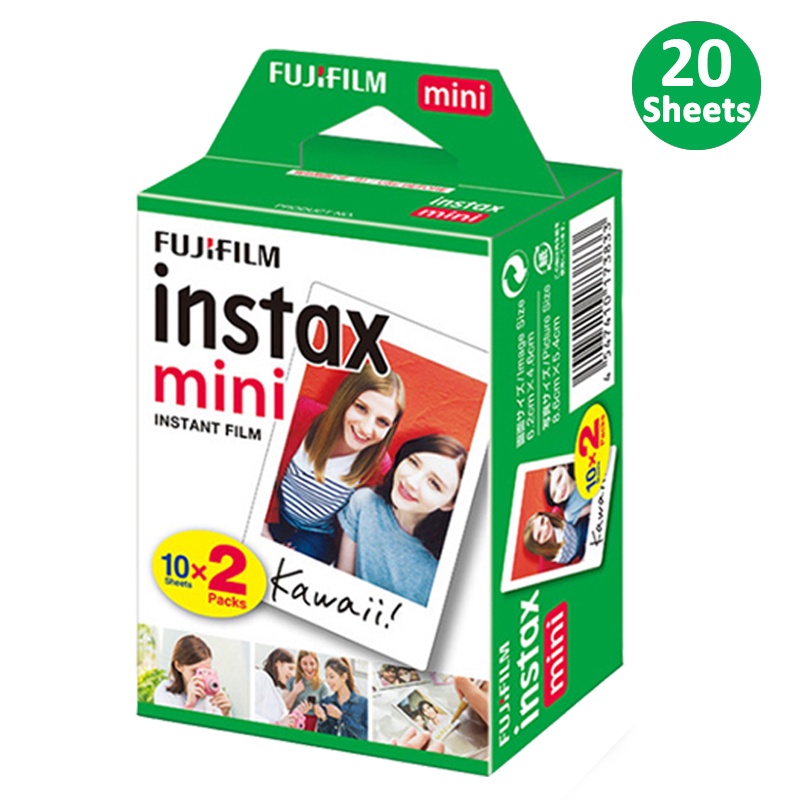 10/20 Sheets Fujifilm Photo Paper Instax mini Film Instant Black