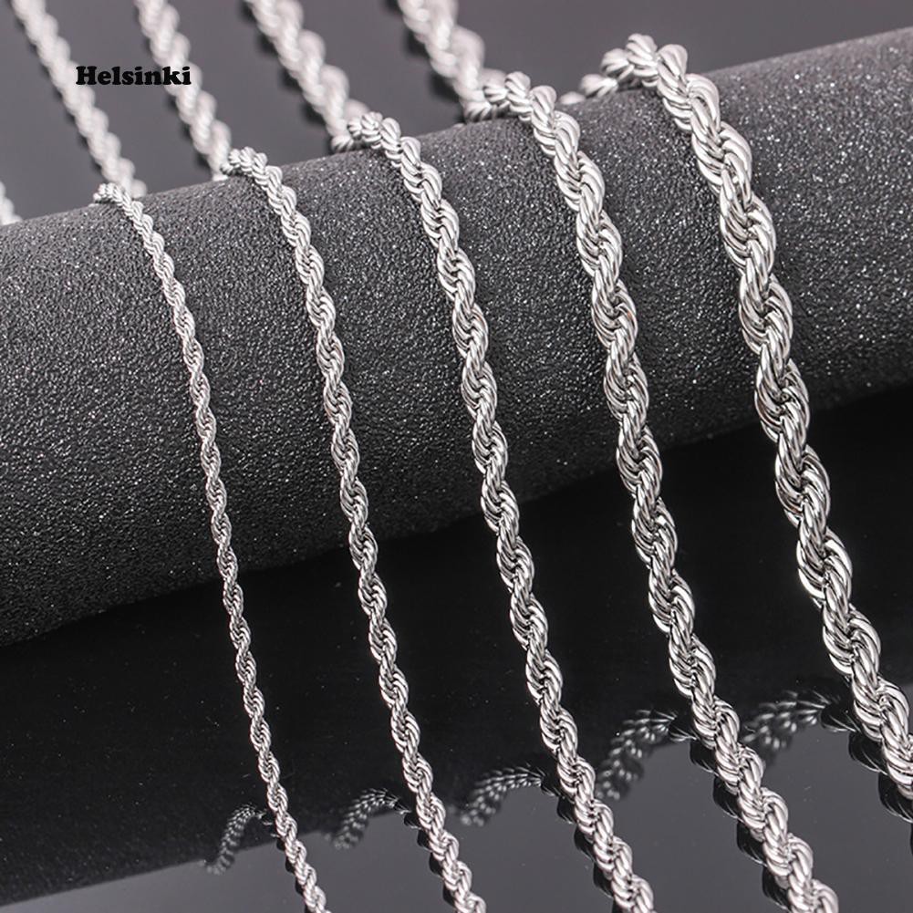 HEL_Fashion Stainless Steel Men Chain Necklace Jewelry Party Club Banquet Gift