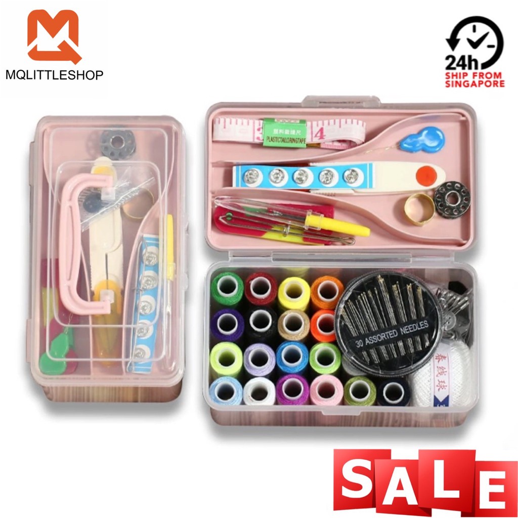 38 Tools Sewing kit Sewing box sew stitching repairing repair clothes thread patching household use store tool box