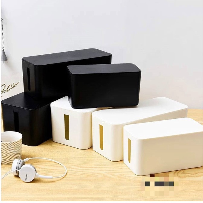 Cable Management Box Hide Power Strips Loose Wires Behind TVs Home ...