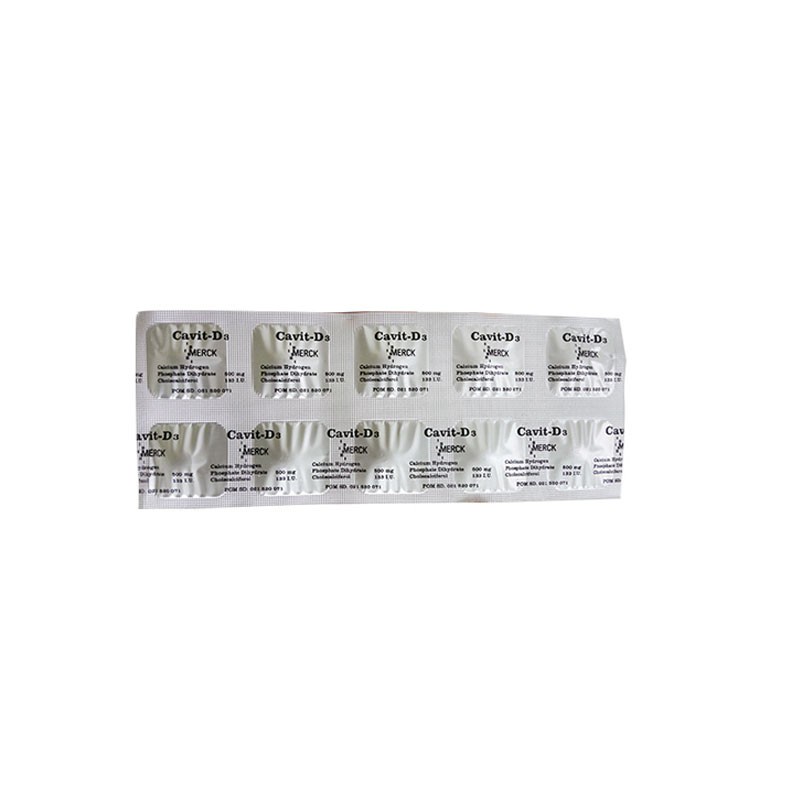 ( 1 Strip ) Cavit-D3 10 Tablet/Suplemen kalsium dan vitamin D3/Suplemen tulang/Ibu hamil - Gambar 2