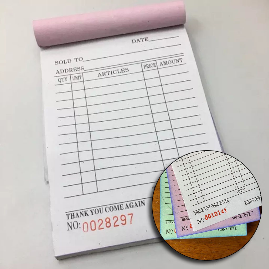 ORDER SLIP List Carbonless Receipt Resibo With Carbon/Receipt Paper
