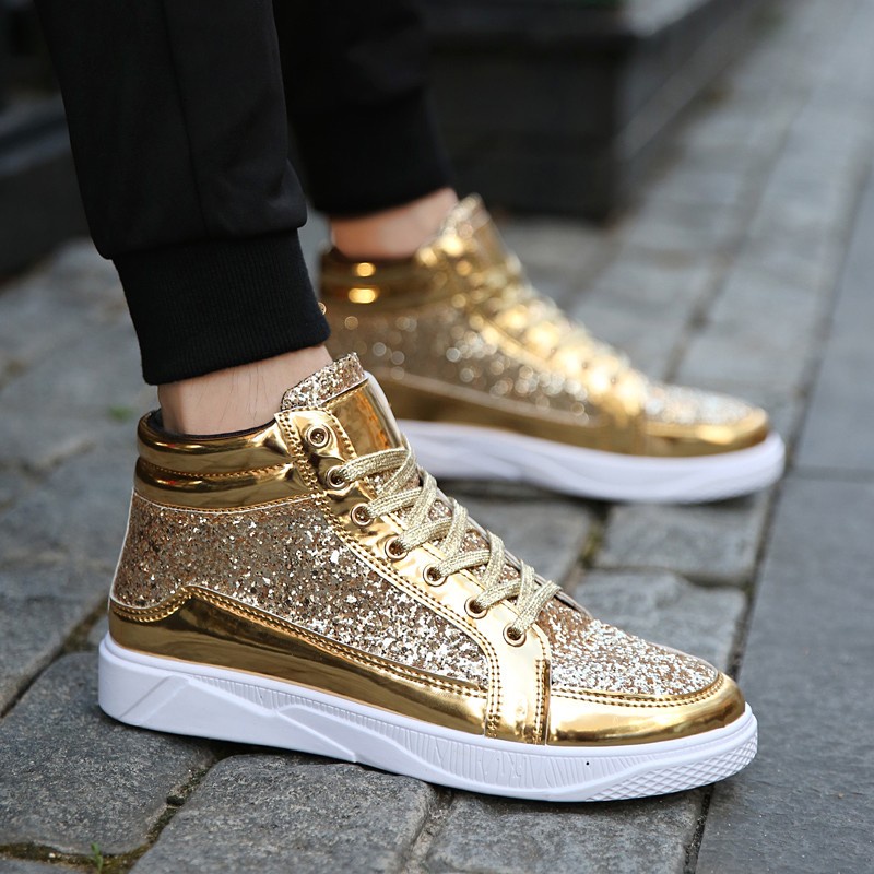 Gold shoes clearance sneakers