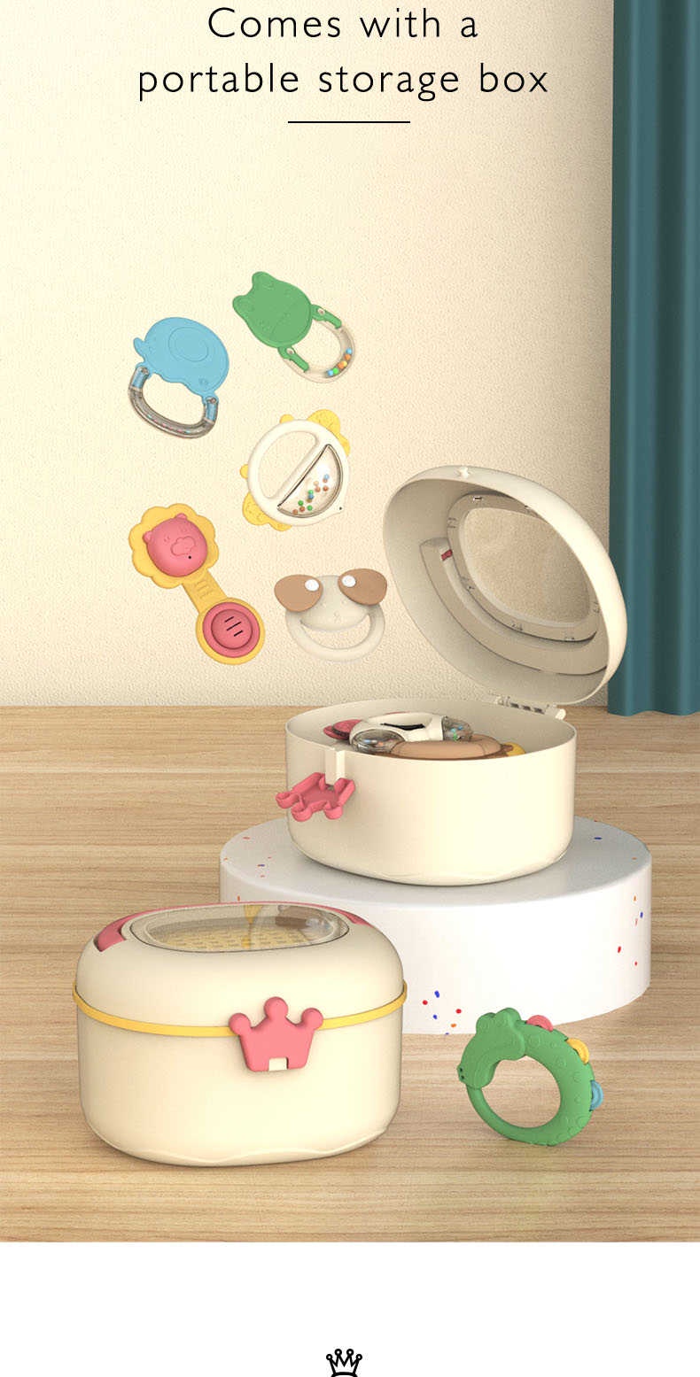 Baby Teether Set 12 Pieces Food Grade Silicone Teether Set With Portal ...