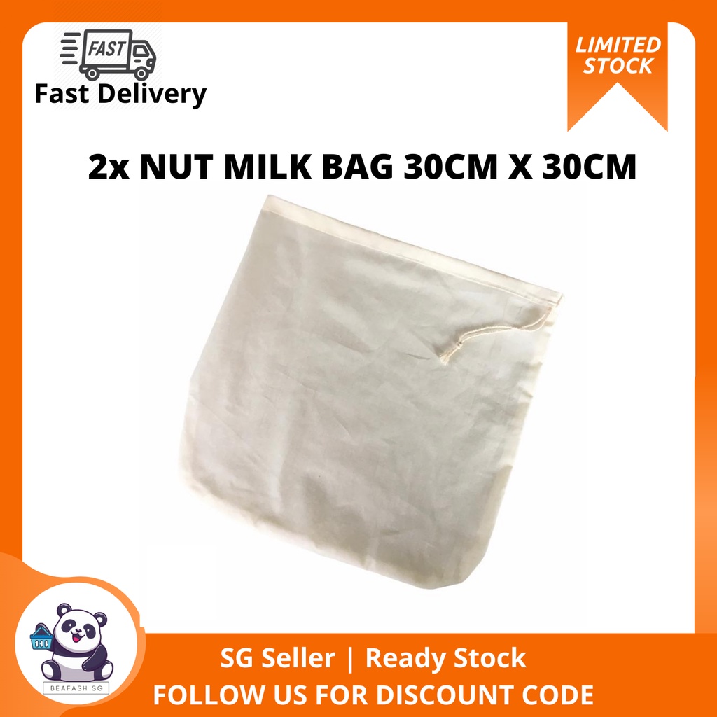 Nut Milk Bags 100 Unbleached Cotton Cheese cloth, Reusable Food