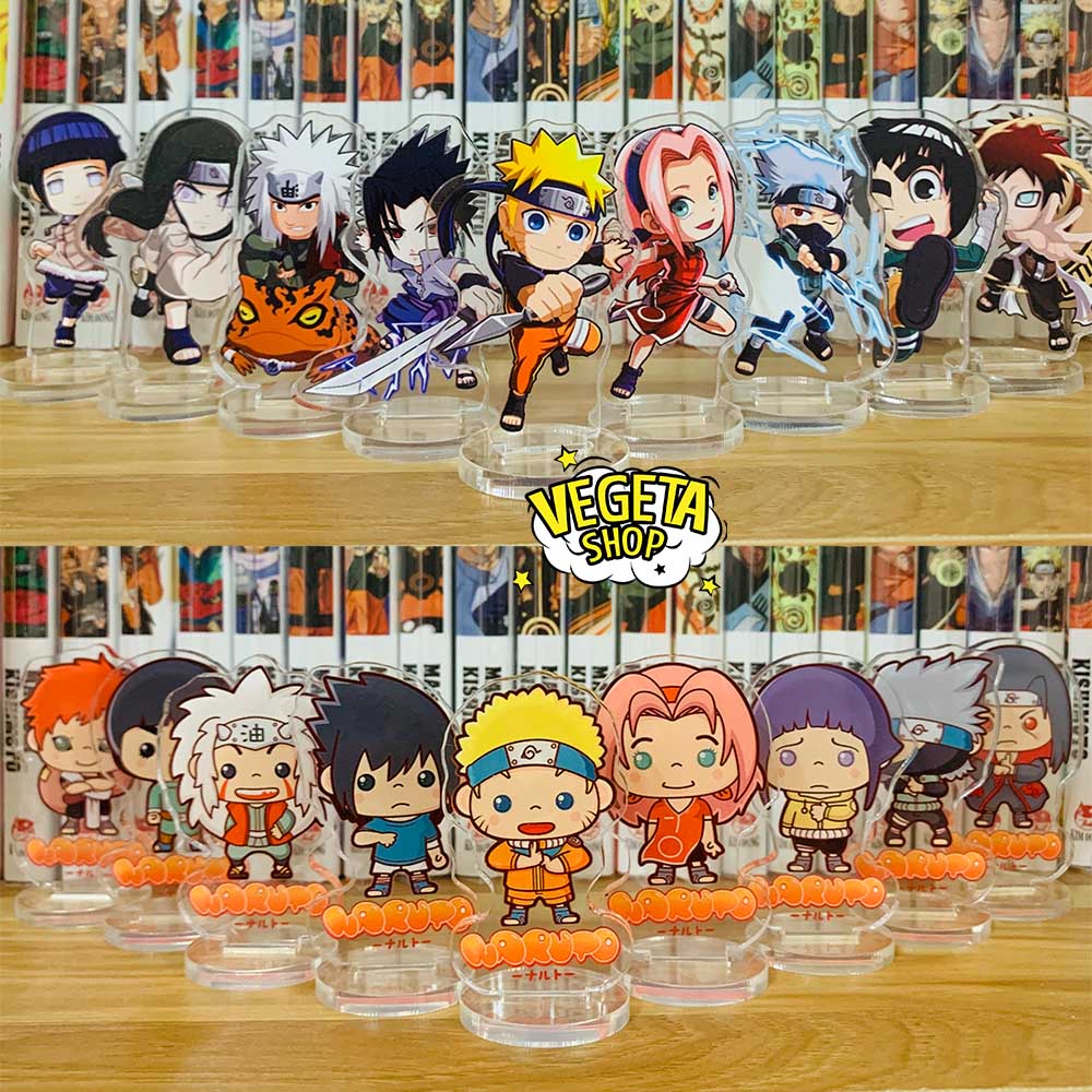 Double-sided Acrylic Mica Standee Statue Model - Set of 9 Naruto Sasuke ...