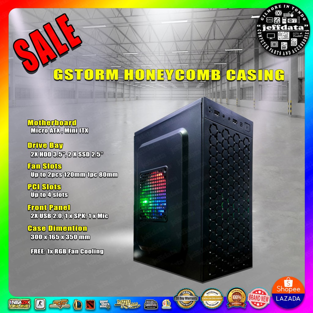 Casing Cpu Gstorm Micro Atx Bnew (Also available Tempered case with Rgb ...