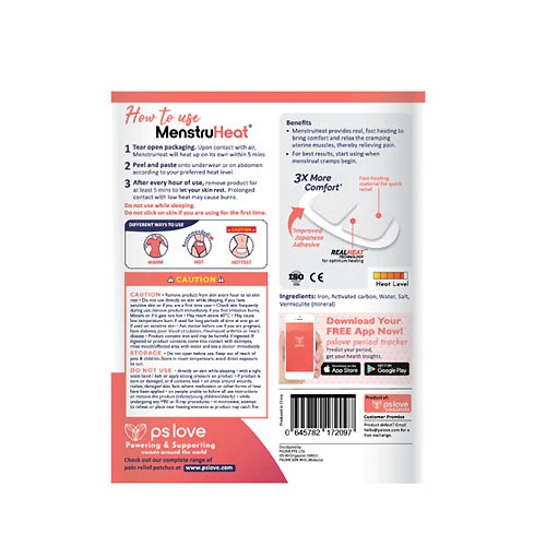 PS Love MenstruHeat Pereda Nyeri Haid Alami / menstruasi / sakit datang bulan / kram perut melilit - Gambar 3