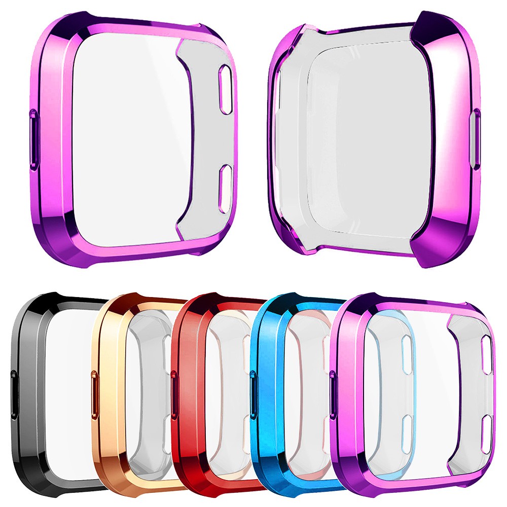 Fitbit Versa 3 2 1 Sense Versa Lite Watch Full Cover Lightweight TPU Bumper Soft Screen Protector Case