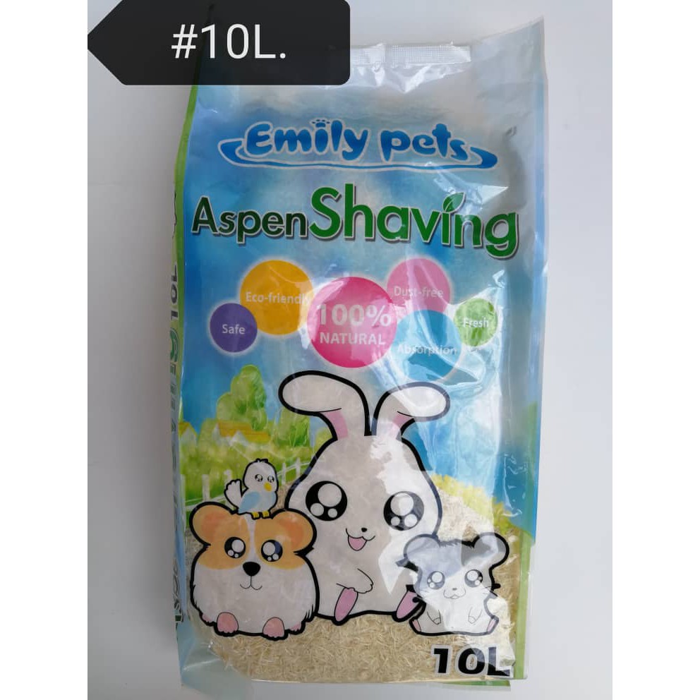 Emily Pets Aspen Shaving Hamster Rabbit Guinea Pig Bedding (10 Litre