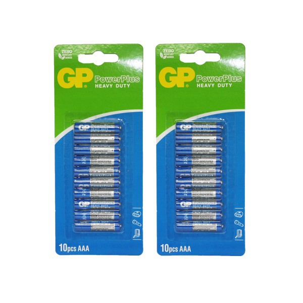 GP PowerPlus Heavy Duty - AAA (8pcs per pack) | Shopee Singapore