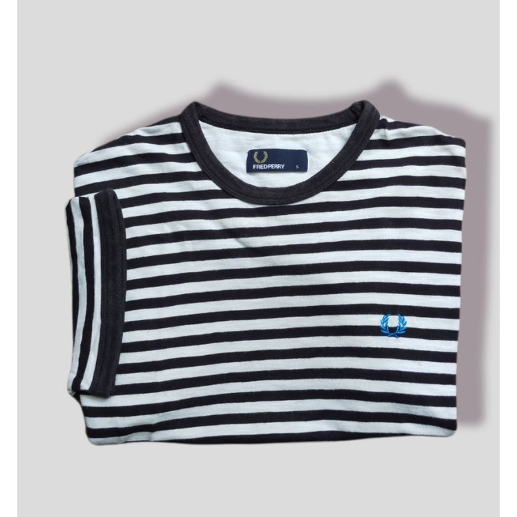 Fred Perry strip T-Shirt original | Shopee Singapore