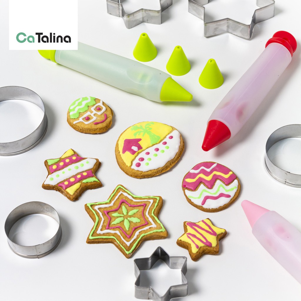 Alat dekorasi Pen Pastry Dekorasi Kue / Pen Penghias Kue + Cookie Cutter - Gambar 4