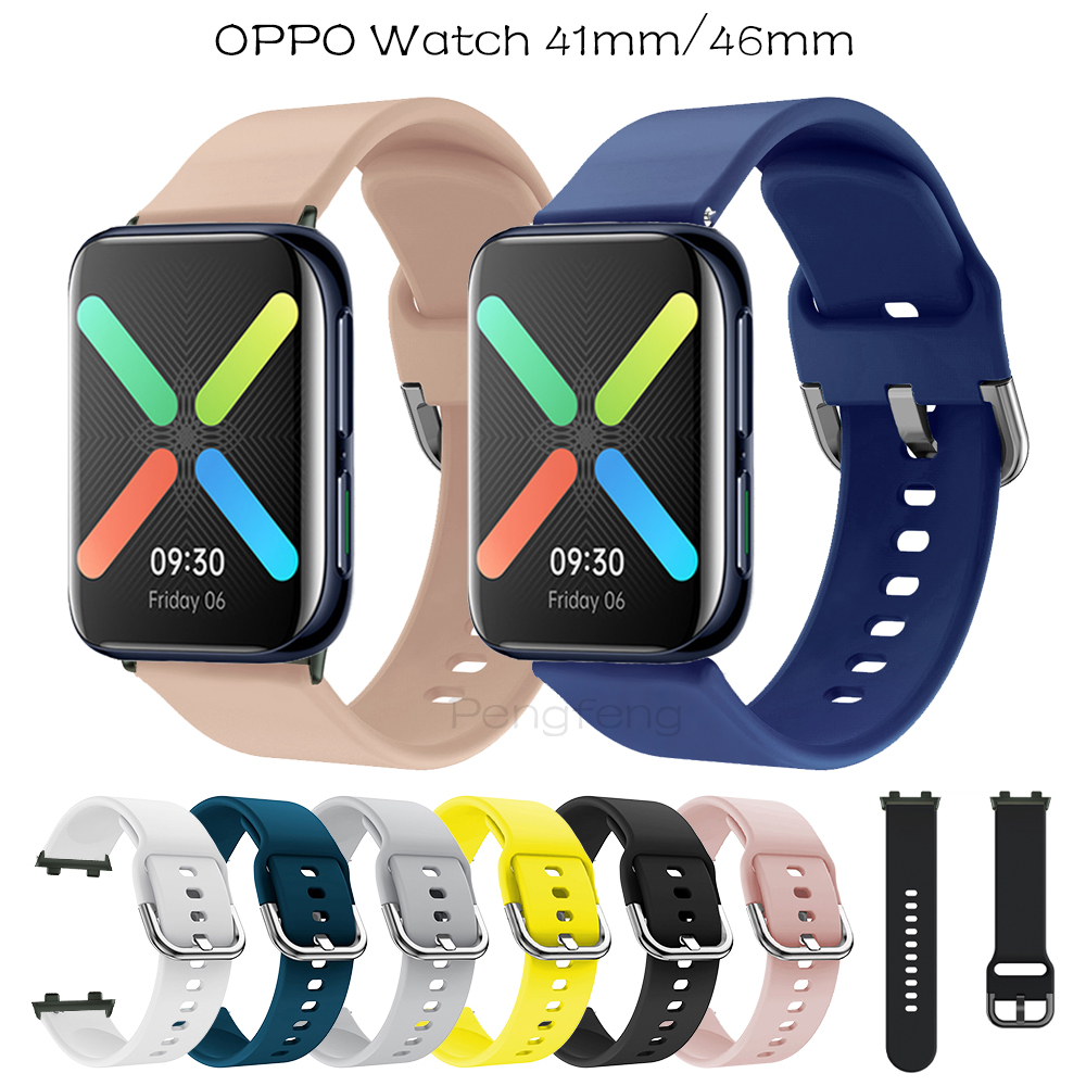 Silicone Strap band for OPPO watch 41mm 46mm Smart Watch Strap