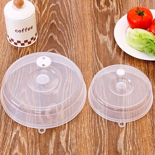 3 - Pack Clear Tall Microwave Plate Cover - Splatter Guard Lid for Heating  Dish Inside Microwave - Multipurpose Food Covering with Steam Vented Holes  and Handle