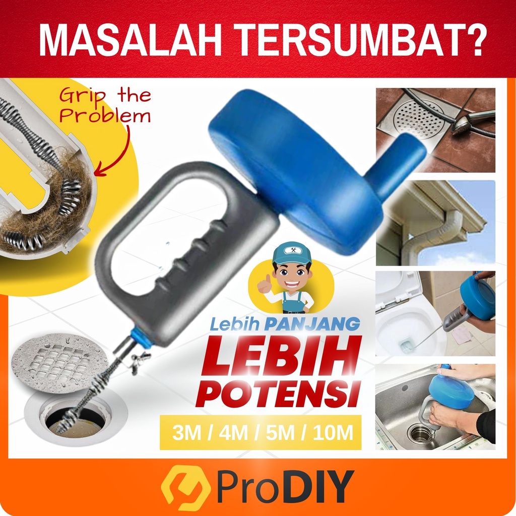 PRODIY Drain Unblocker Flexible Rod Auger Snake Rod Drain Unclogged