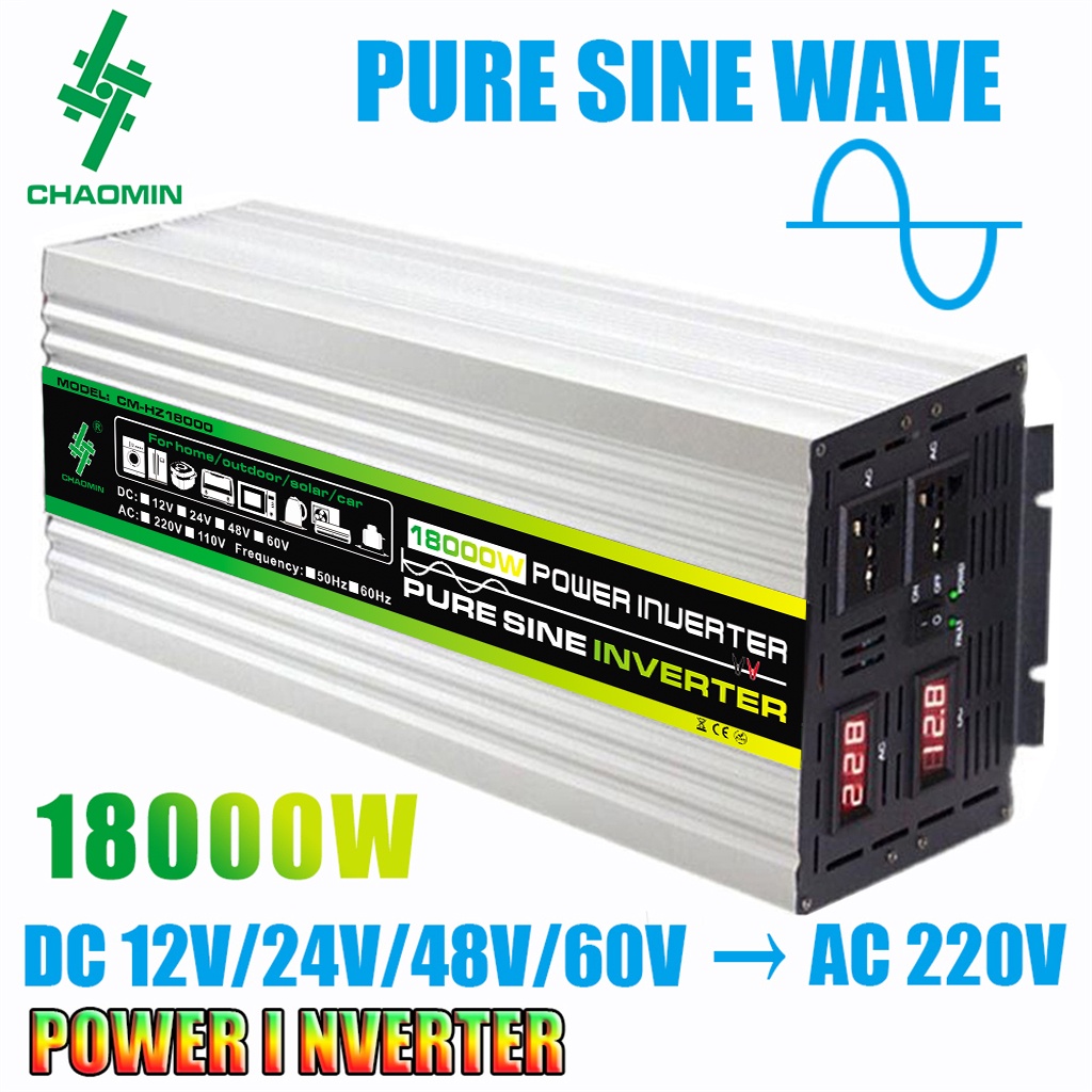 CHAOMIN 3000W / 18000W Solar Car Power Inverter DC 12V / 24V / 48V ...