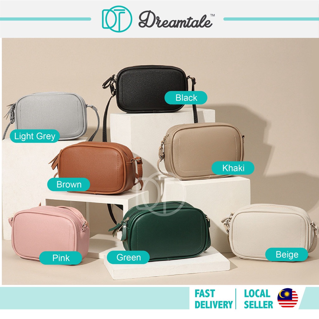 Dreamtale Women Handbag Solid Colour Camera Bag Sling Bag Crossbody ...