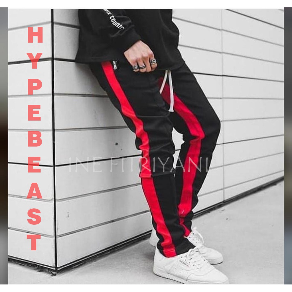 Hypebeast track store pants