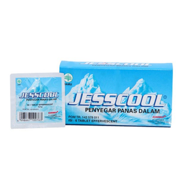 Jesscool Penyegar Panas Dalam 6 tablet effervescent / Panas Dalam / sariawan - Gambar 3