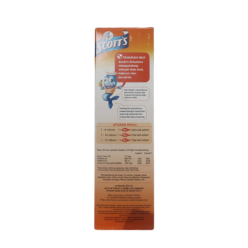 Scotts Emulsion Vita Rasa Jeruk 200ml - Gambar 2