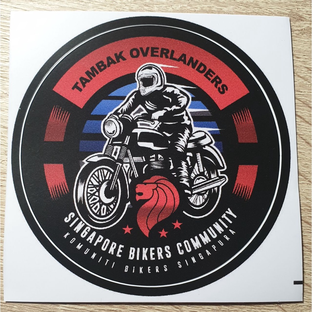 Tambak Overlanders - Singapore Bikers Community Vinyl Decal (Secondary ...