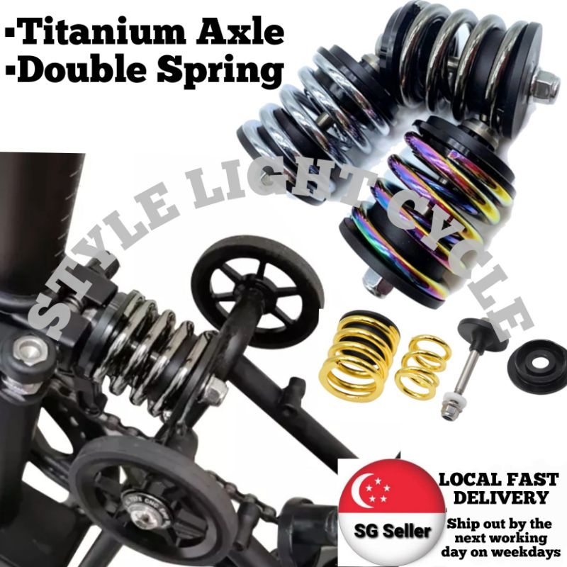 Brompton Spring Suspension Rear Shock Pikes Paikesi 3sixty Royale Mint ...