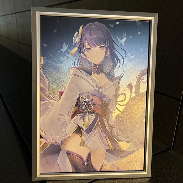 [EXCLUSIVE] Raiden Shogun Special Artwork with Silver Metal Frame ...