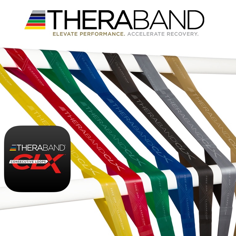 Theraband Clx Non Latex Consecutive Loops Exercise Band Shopee Singapore